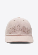 Chloé Embroidered Logo Denim Cap Pink CH26AHC09DNM/T_CHLOE-6C2