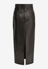 Khaite Loxley Leather Maxi Pencil Skirt Black 4108729200_d20248ba-34f0-4e51-87a0-ac4a482355b1