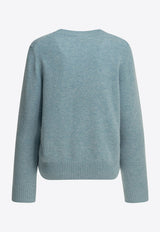 GANNI Intarsia Knit Wool Mermaid Sweater Blue A1150009326_3c051c76-d875-41fc-8d41-7c1333e434d0