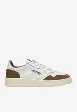 Autry Medalist Low-Top Sneakers in Leather and Suede White AULMFT17/T_AUTRY-FT17