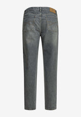Brunello Cucinelli Straight-Leg Buttoned Jeans Gray M229PO2090C1473_14a09557-89a7-4b36-a3a3-74597bf5b614