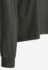 GANNI Tiger Print Long-Sleeved T-shirt Black A1050233252_5ec5063e-91e3-4e53-b287-67ce24519af7