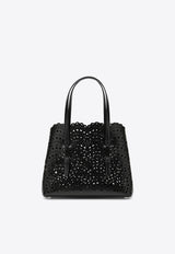 Alaïa Mina 25 Vienne Calfskin Tote Bag Black AA1S06725I251LE/T_ALAIA-999
