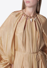 Zimmermann Mahon Silk Habutai Maxi Dress Champagne 7592DSS263SI/T_ZIMM-CH