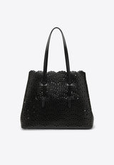 Alaïa Mina 37 Vienne Calfskin Tote Bag Black AA1L6014I251LE/T_ALAIA-999