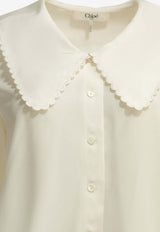 Chloé Crepe De Chine Shirt White CH26AH109005107_3ec07d37-1280-41b2-ad9a-7f17078f07ec