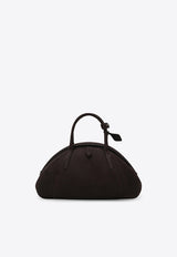 Alaïa Nubuck Leather Purse Top Handle Bag Dark Brown AA1L1009CA214SUE/T_ALAIA-U15