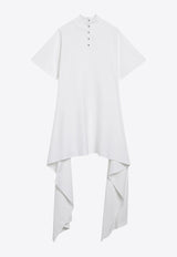 Alaïa Asymmetric Crewneck T-shirt White AA9I0031J095DCO/T_ALAIA-000