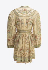 Zimmermann Roselight Flared Mini Dress Beige 0932DSS264SATF_d8d54021-c862-4050-8a9d-b956a0f170e2