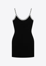 Versace Geometric Jacquard Mini Dress Black 10258341A18357/T_VERSA-1B000