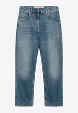Valentino Double VGold Faded Jeans Blue 9B3DD22NACH/T_VALE-558