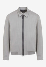 Zip-Up Blouson Jacket