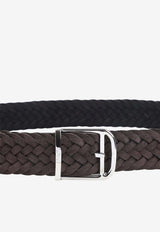 Braided Suede Leather Belt