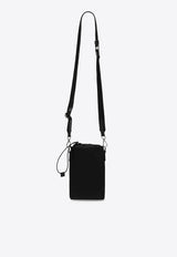 Prada Triangle Logo Re-Nylon Phone Holder Black 2ZH1552DMI/T_PRADA-F0002