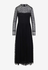 Polka Dots Tulle Midi Dress