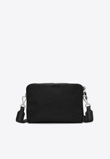 Prada Re-Nylon and Saffiano Leather Crossbody Bag Black 2VH133XMP2DMH/T_PRADA-F0002