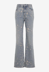 Distressed Flared Jeans