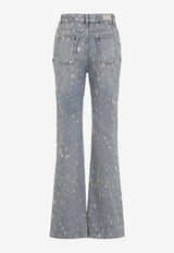 Distressed Flared Jeans