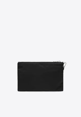 Prada Triangle Logo Pouch Bag Black 2NH0062DMH/S_PRADA-F0002