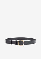 Rond-Carré Leather Belt