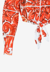 Majolica Print Poplin Shirt