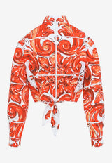 Majolica Print Poplin Shirt