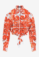 Majolica Print Poplin Shirt