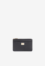 Dauphine Leather Zip Cardholder