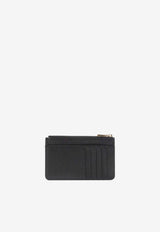 Dauphine Leather Zip Cardholder