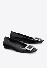 Roger Vivier Belle Vivier Patent Leather Ballet Flats Black RVW00700920D1P/T_ROGVI-B999