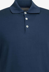 Brunello Cucinelli Basic Polo T-shirt Blue M29800125YCOZ76_cd96997e-966b-45a9-acbb-cff8a3f294e3