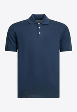 Brunello Cucinelli Basic Polo T-shirt Blue M29800125YCOZ76_cd96997e-966b-45a9-acbb-cff8a3f294e3