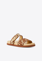 Fendi Feel Monogram Slides Beige 8X8710ABN3/T_FENDI-F1WQJ
