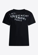 Givenchy Logo Stamp Print T-shirt Black BW70FJP7A7001_ce7f3d95-4fb8-4406-901b-b08284830f9e