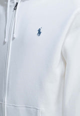 Polo Ralph Lauren Logo Zip-Up Hooded Sweatshirt White 710A12480007WHITE_5770e6cf-6857-4acc-891c-cdf0556573f7