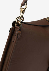 Etro Pony Tumbled Leather Shoulder Bag Brown WP1C0022AP386M1384_84000fd1-2dca-4e5c-8f5a-5e0ec0aa4c34