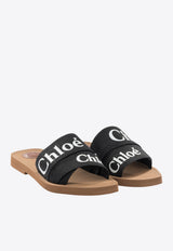 Chloé Woody Flat Sandals Black CHC22U188Z3001_22d8cff2-d425-48cc-9c77-c75e61b592de