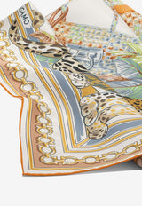 Ferragamo Feline Printed Silk Scarf Multicolor 0795092_a169b7cf-3adb-4c2b-950c-36a3da15b165