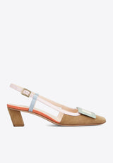 Roger Vivier Belle Vivier 45 Slingback Pumps Multicolor RVW00625601N5W/T_ROGVI-6L96