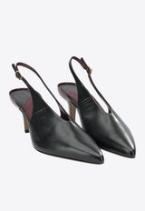 Chloé Suzie 50 Leather Slingback Pumps Black CH26A20FYQ001_6936bd7d-94d7-4ff6-95ea-88d5a2fc63d0