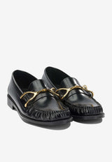 McQueen Wishbone Leather Loafers Black 867922WHADV1000_cf500390-4786-4db2-a19c-8c9db2d13149