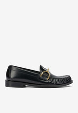 McQueen Wishbone Leather Loafers Black 867922WHADV1000_cf500390-4786-4db2-a19c-8c9db2d13149