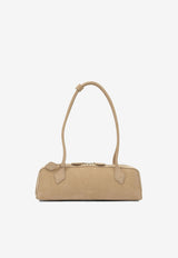 Alaïa Medium Le Teckel Nubuck Shoulder Bag Beige AA1S06033CA214148_074810a8-b968-475c-80ef-b1cc7894d138