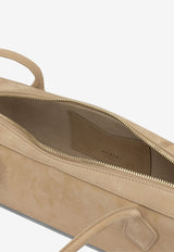 Alaïa Medium Le Teckel Nubuck Shoulder Bag Beige AA1S06033CA214148_074810a8-b968-475c-80ef-b1cc7894d138