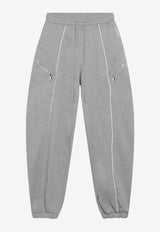 The Attico Balloon-Leg Zip Track Pants Gray 261WCP00318JJF003AA/T_ATTIC-183