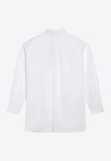 The Attico Diana Long-Sleeved Poplin Shirt White 261WCH00004CCC052AA/T_ATTIC-870