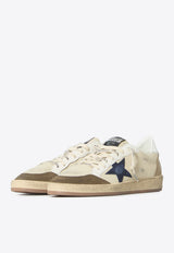 Golden Goose DB Ball Star Low-Top Sneakers with Denim Star Patch Beige GMF00117-F008722-83406