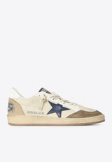 Golden Goose DB Ball Star Low-Top Sneakers with Denim Star Patch Beige GMF00117-F008722-83406