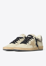 Golden Goose DB Ball Star Low-Top Sneakers with Animal Print Heel White GWF01105-F008700-12521