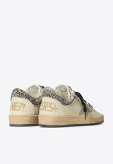 Golden Goose DB Ball Star Low-Top Sneakers with Animal Print Heel White GWF01105-F008700-12521